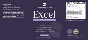 NEW! Excel - All-Natural Nootropic - Elderberry Boost, LLC