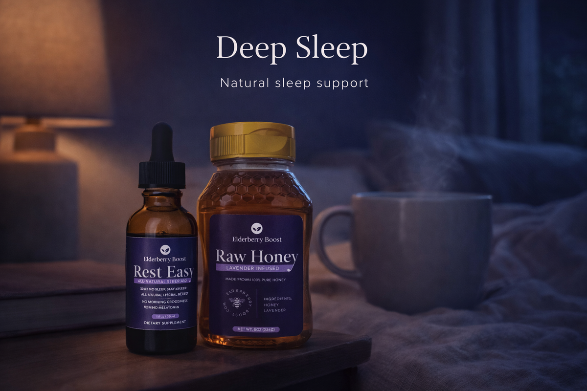 Deep Sleep - Natural Sleep Support & Remedies | Elderberry Boost