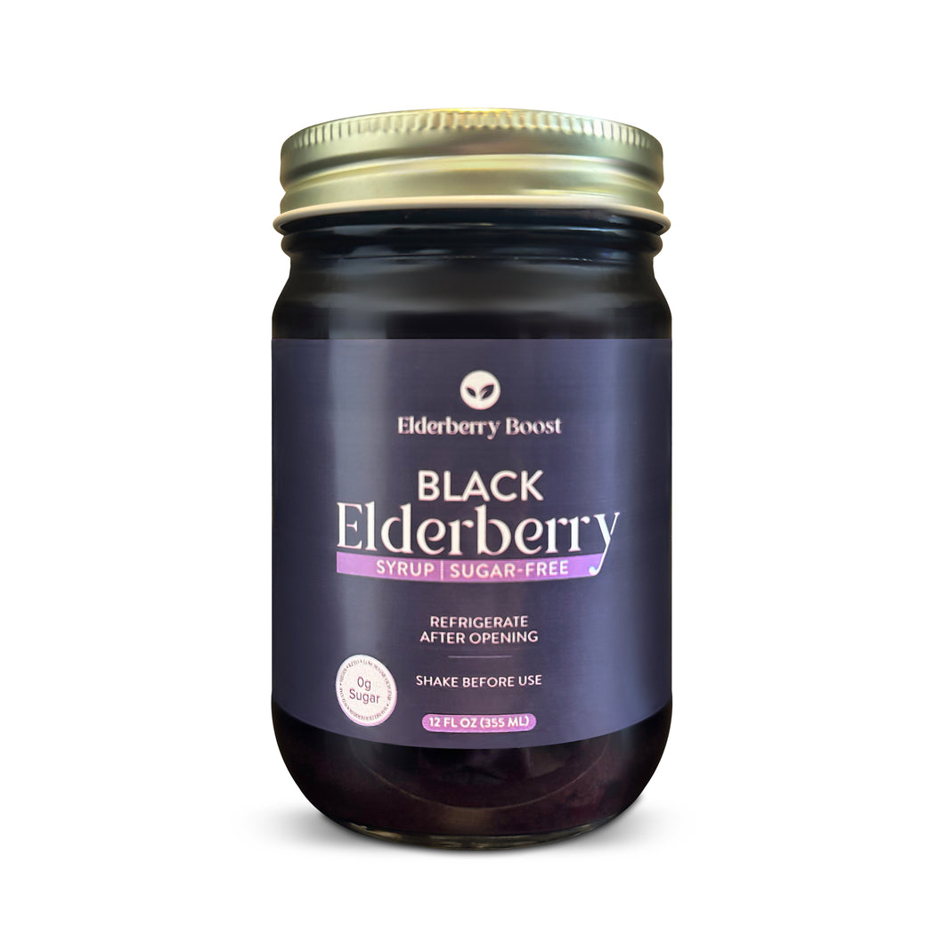Organic Honey•Free Elderberry Boost (12oz) - Elderberry Boost, LLC