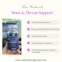 Load image into Gallery viewer, Sinus &amp; Throat Support - Elderberry Boost, LLC