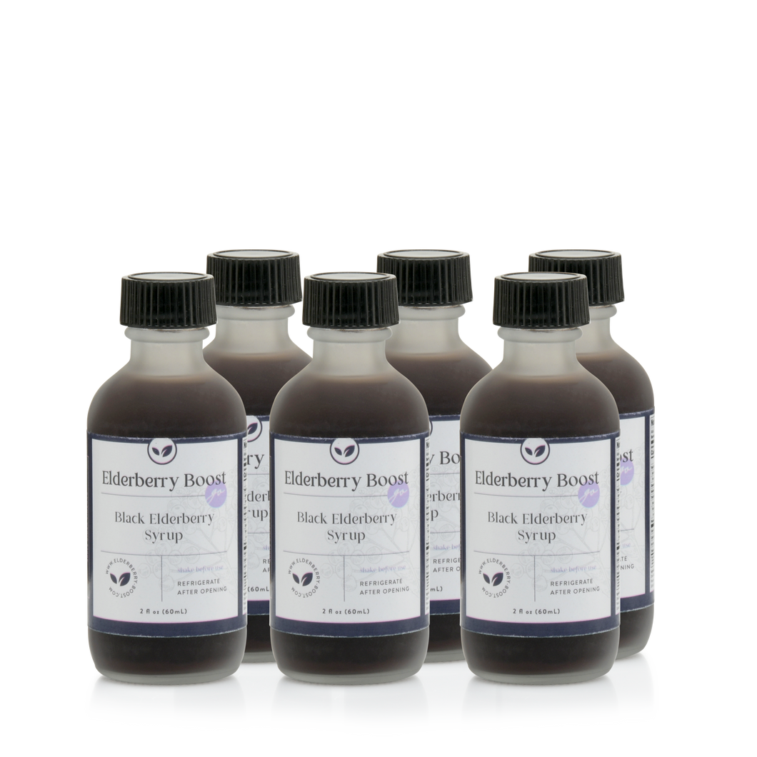 Elderberry Go! 2 oz Travel Size Jars - 6 Pack - Elderberry Boost, LLC