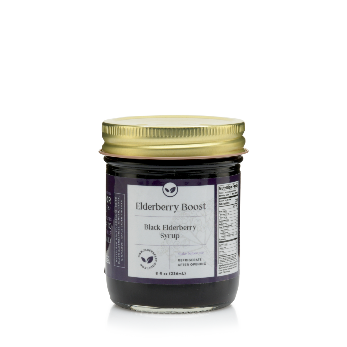 Organic Elderberry Syrup Flu and Cold Prevention